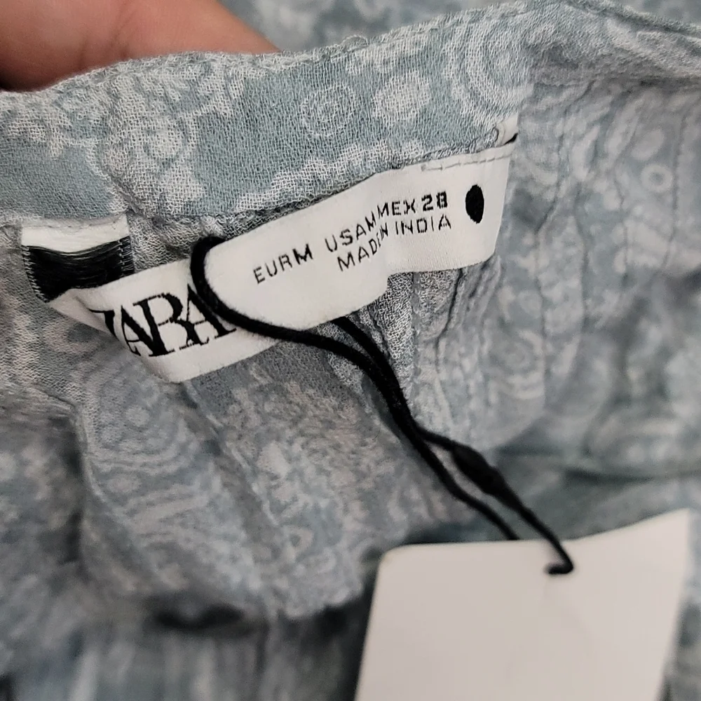 Zara Semi Sheer Wrinkled Button Down Dress - Picture 16 of 16